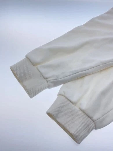 Felpa con cappuccio e zip CELINE 21AW Stampa logo posteriore XXL Cotone Bianco 2Y496052H 