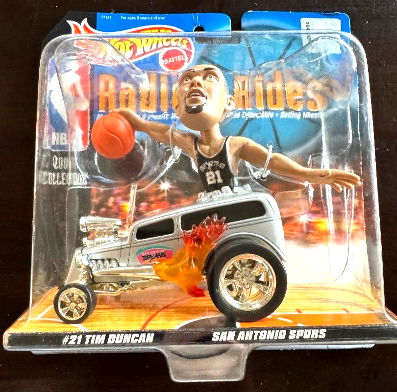 Mattel Hot Wheels 1998 NBA Radical Rides TIM DUNCAN #21 SAN