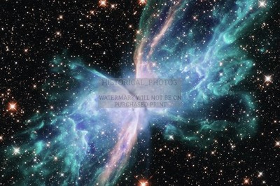 BUTTERFLY NEBULA NGC 6302 HUBBLE IMAGE 4X6 POSTCARD PHOTO