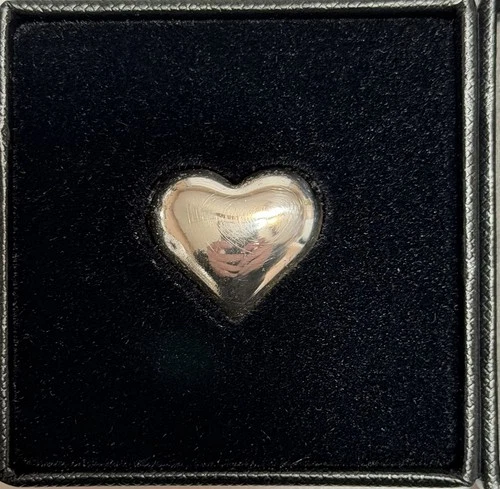 Rare Geiger Edelmetalle 1 oz Silver Heart .999 Fine Bullion Round