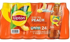 Lipton Peach Iced Tea 16.9 Fl. Oz., Pack Of 24 Bottles