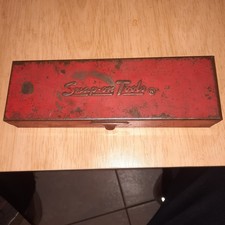 Vintage Snap-On KRA-222? 6-13/16x 2-1/2x1-1/4 Red Metal Socket Set Tool Box USA