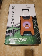 Large portable bluetooth party speaker wireless with LED Light in good condition