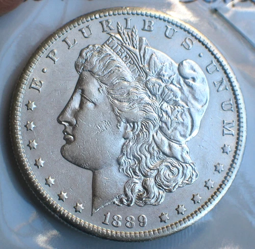 1889-S $1 Morgan Silver Dollar-AU/BU- Rare Key Date-Low Mintage of 700,000