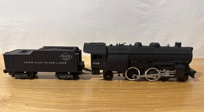 _Vtg American Flyer Lines 303 4-4-2 Locomotive & Tender  S-Gauge