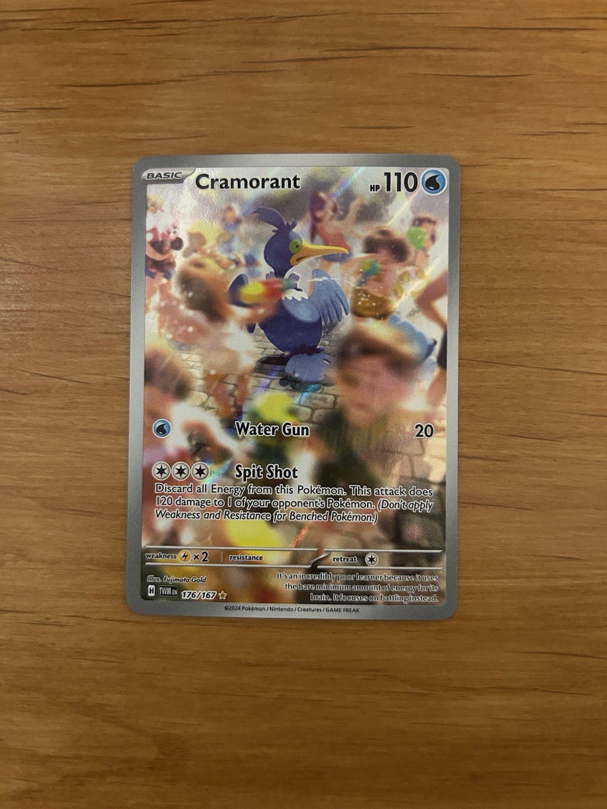 Cramorant 176/167 - Pokemon TCG - Twilight Masquerade - Illustration Rare - NM