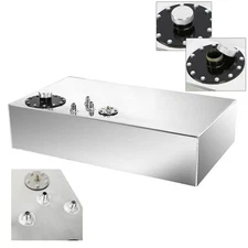 Race Fuel Cell Gas Tank w/ Cap & Level Sender 17 Gallon/64L Street Rod Aluminum