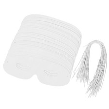 80 Pcs Masquerade Mask White Paper Masks for Crafts Kids to Decorate