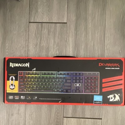 Redragon Mechanical Gaming Keyboard LED Backlit Wired USB Multicolor Spill-Proof