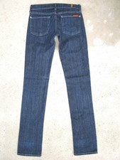 7 For All Mankind Roxanne Skinny Jeans Women Size 24 Dark Blue  Stretch L31