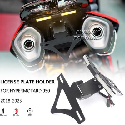 For Ducati Hypermotard 950 License Plate Holder LED Turn Signal Tail Tidy Fender