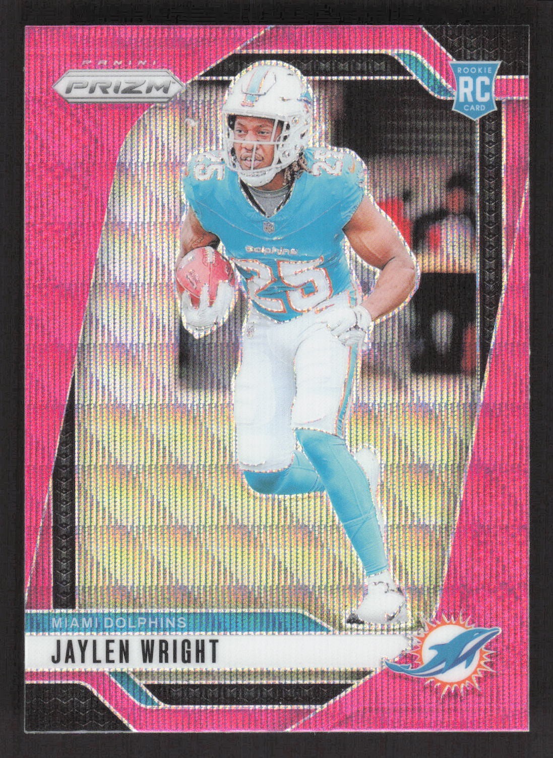2024 Panini Prizm #348 Jaylen Wright Pink Wave