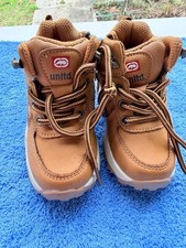 Ecko Unltd. Brown Bootie Ankle Boots Size 6 Unisex Baby Textile Lace Up Casual