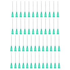 100Pack 1.5-inches 18G Blunt Tip Dispensing Needles with Lure Lock