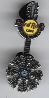 Hard Rock Niagara Falls NY Rotating Snowflake Guitar 2007 pin