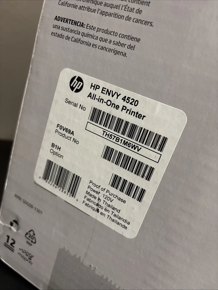 HP Envy 4520 All-In One Wireless Print Scan Copy Photo Inkjet Printer Sealed NIB - Image 4 of 4