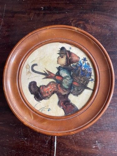 Vintage Hummel Pull String Wall Mount Music Box Hobo Boy Western ...