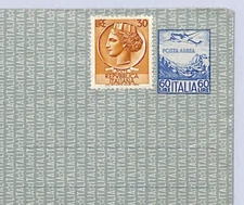 ITALY AIR LETTER Unused Postal Stationery 60L AEROGRAMME {samwells}WQ25