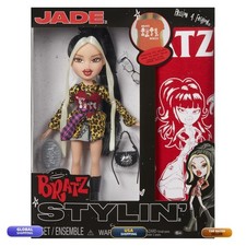 Bratz Stylin' Jade Fashion Doll with Customizable T-Shirt and Accessories