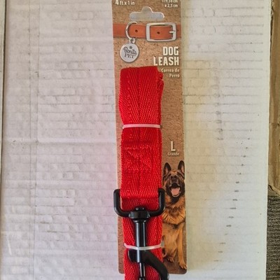 Bonita Pet Red Nylon Dog Leash Large 4ft x 1in Standard Unisex