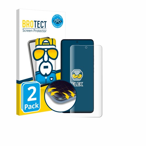 Full-Cover Schutz Folie für Motorola Edge 50 Fusion 3D Curved Edge Display 2x - Zdjęcie 1 z 8