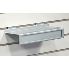 Silver Slatwall Shoe Shelf