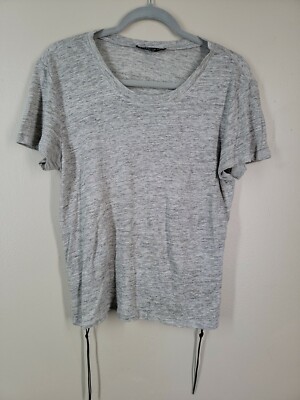 Generation Love Medium Side Lace Elevated Tshirt Gray 