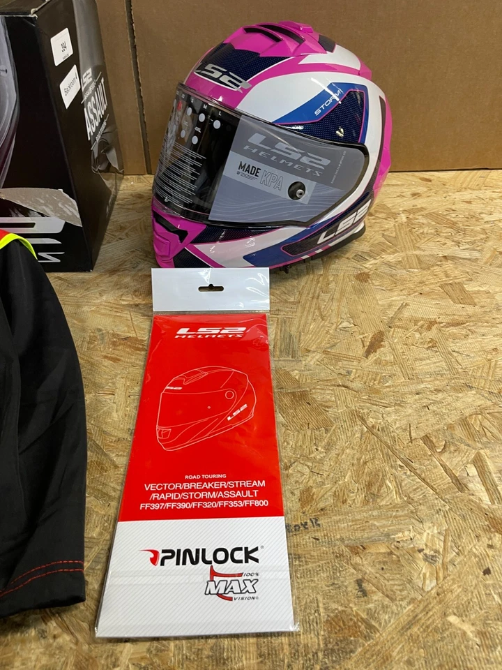 Casco de Asalto LS2 Cara Completa Protector Interior Pinlock Listo PUNTO ECE XS TECHY ROSA XS Foto 3 de 4