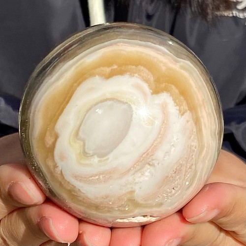 440G Bola Piedra Cebra Natural Cuarzo Cristal Mineral Espécimen - Imagen 9 de 10