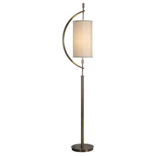 Mid Century Modern Balaour Floor Lamp Antique Brass Finish 66"H~ Uttermost 28151 - Picture 2 of 4