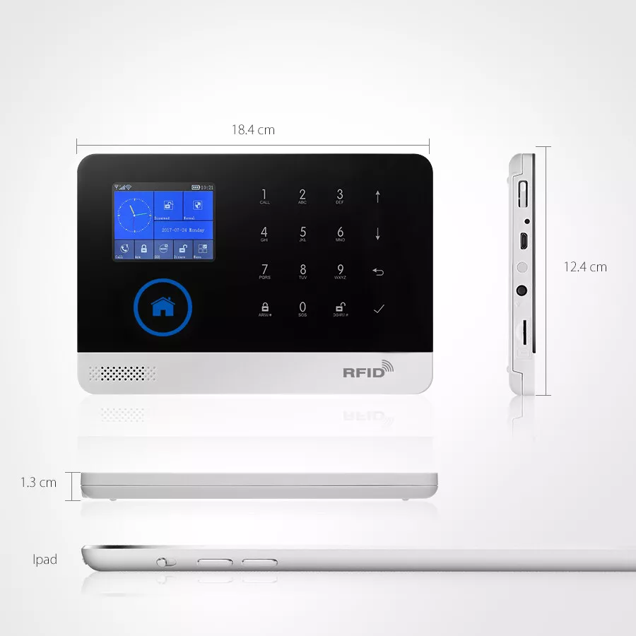 T60 Tuya APP WiFi GSM Wireless Home Burglar Security Alarm System+4 IP HD Camera - Image 4 of 4
