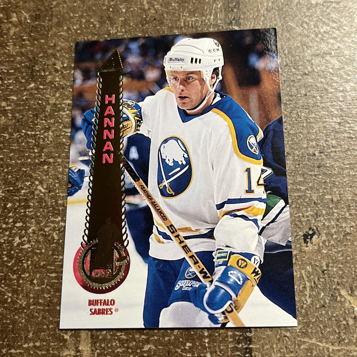 1994-95 Pinnacle Buffalo Sabres Hockey Card #446 Dave Hannan 1994-95 Pinnacle Buffalo Sabres Hockey Card #446 Dave Hannan