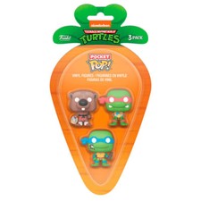 Carrot Pocket POP blister 3 figures Ninja Turtles Splinter Leonardo Raphael Funk