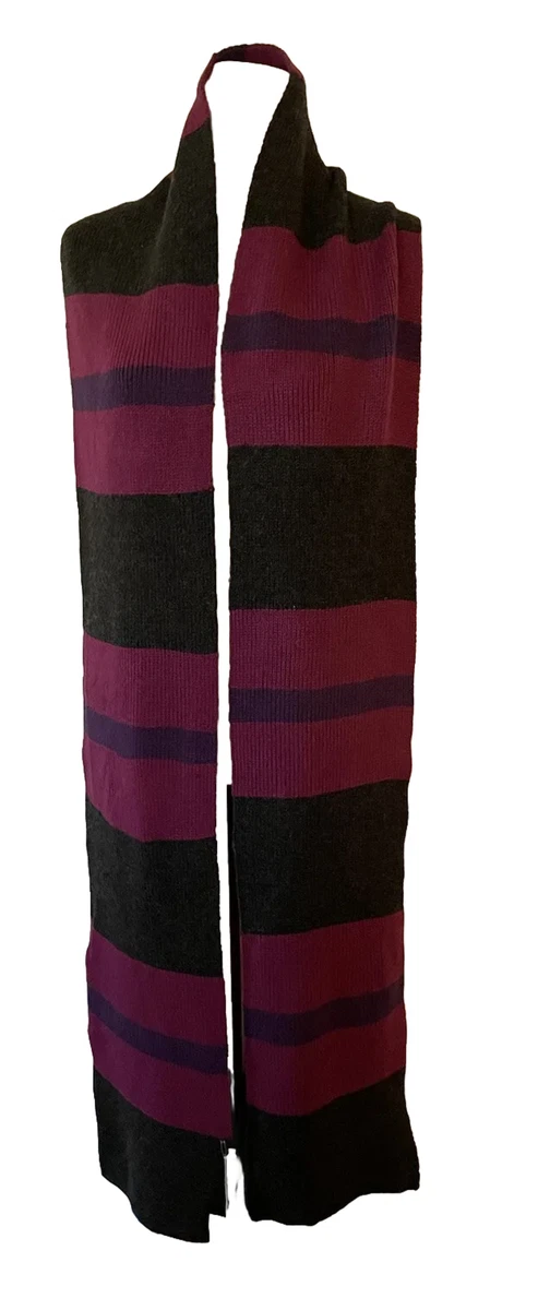 Maroon and gray scarf deals