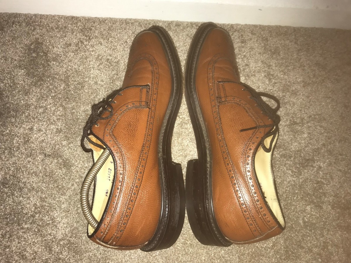 Vintage London Walker Brown Leather Wingtip Oxfords Brogues  display picture 1