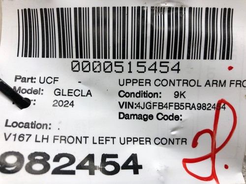 2020-2024 MERCEDES GLE350 V167 FRONT LEFT UPPER CONTROL ARM 9K MILES 1673300900 - Picture 16 of 16