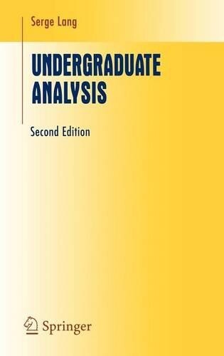 Thumbnail - Serge Lang Undergraduate Analysis (gebundene Ausgabe)