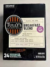 Tully\'s Coffee Breakfast Blend Coffee K-Cups, 24/box