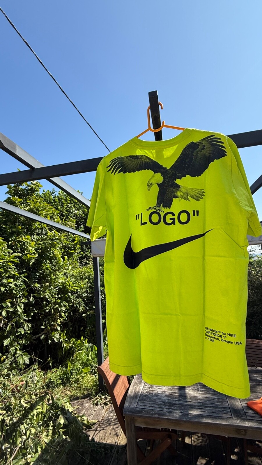 OFF WHITE X NIKE T shirt Off White x Nike NRG A6 « Lime » SIZE L FW18