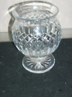 WATERFORD Crystal Clear Cut Glass" Round  Bowl  Vase   OR  CANDLE HOLDER