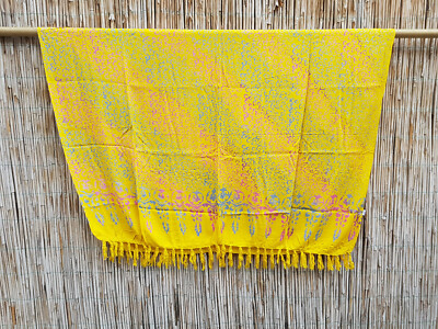 SA-103-Y / Über 300 Designs Sarong Lungi Sari Pareo Wickelrock Wandbehang Tuch