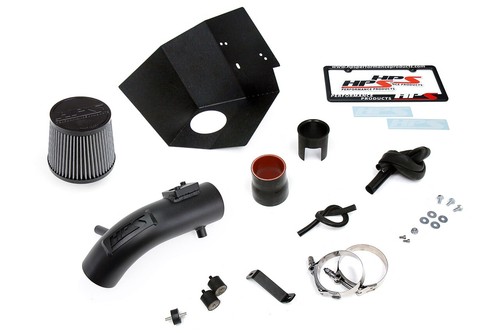 HPS Black Shortram Air Intake Kit with Heat Shield Short Cool Ram 827-619WB - Picture 6 of 6