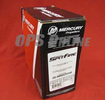 48-8M80266 Spitfire 4 blad propeller Mercury // Mariner // Yamaha