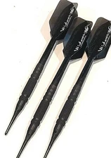 BLACK WIDOW 22 GRAM LASER DARTS SOFT TIP KNURLED NEW FREE SHIPPING FREE FLIGHTS