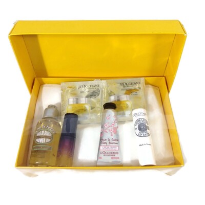 L'occitane Travel Skin Set x4 + 2 Free Divine Cream Sample New