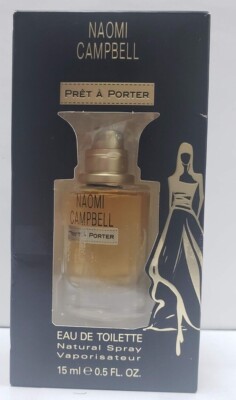 Naomi Campbell Pret A Porter Eau de Toilette Spray 15 ml / 0.5 oz New in Box