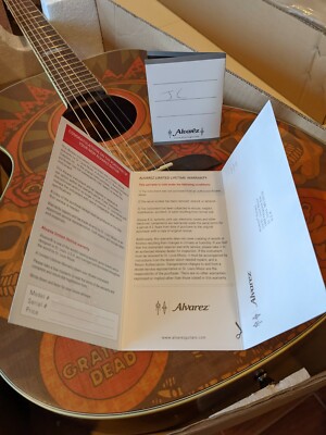 New Alvarez Grateful Dead 50th Anniversary Acoustic Guitar Montage