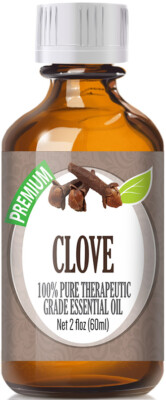 Clove Essential Oil (100% Pure & Natural) Glass Bottle + Euro Dropper