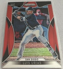 2019 Panini Prizm Baseball Luis Urias San Diego Padres Red Prizm Rookie #97