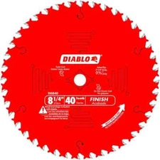 Diablo D0840X 8-1/4" x 40 Tooth Circular Saw Blade New Finish